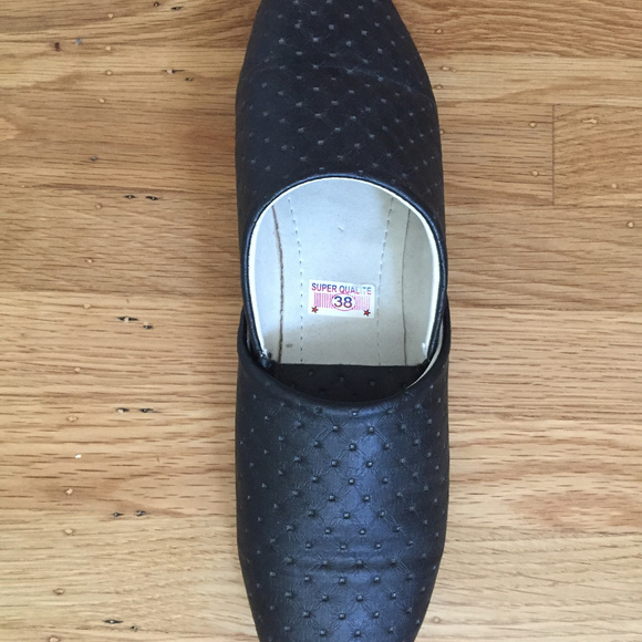 Moroccan Black Shoes 7-7.5 - Picture 4 of 4